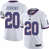Nike Men & Women & Youth Giants 20 Janoris Jenkins White Color Rush Limited Jersey,baseball caps,new era cap wholesale,wholesale hats